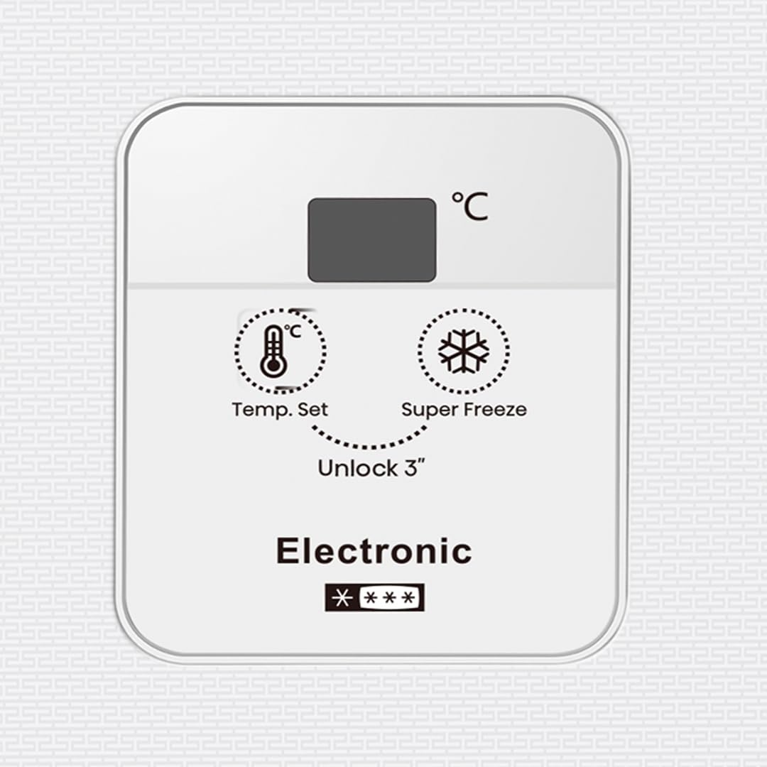 Aspes Congelador Horizontal Blanco ACH1502EDC. Capacidad 150 Litros, Dual Cooling, 4 Star, Puerta Única Dirección, Modo Super Congelación, Tecnología Cíclica, Puerta Abatible, 1 Cesta, Bajo nivel Sono