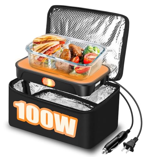 LBMVRB Portable Oven - 100W Fast Heating Food Warmer, 3-in-1 Electric Lunch Box...