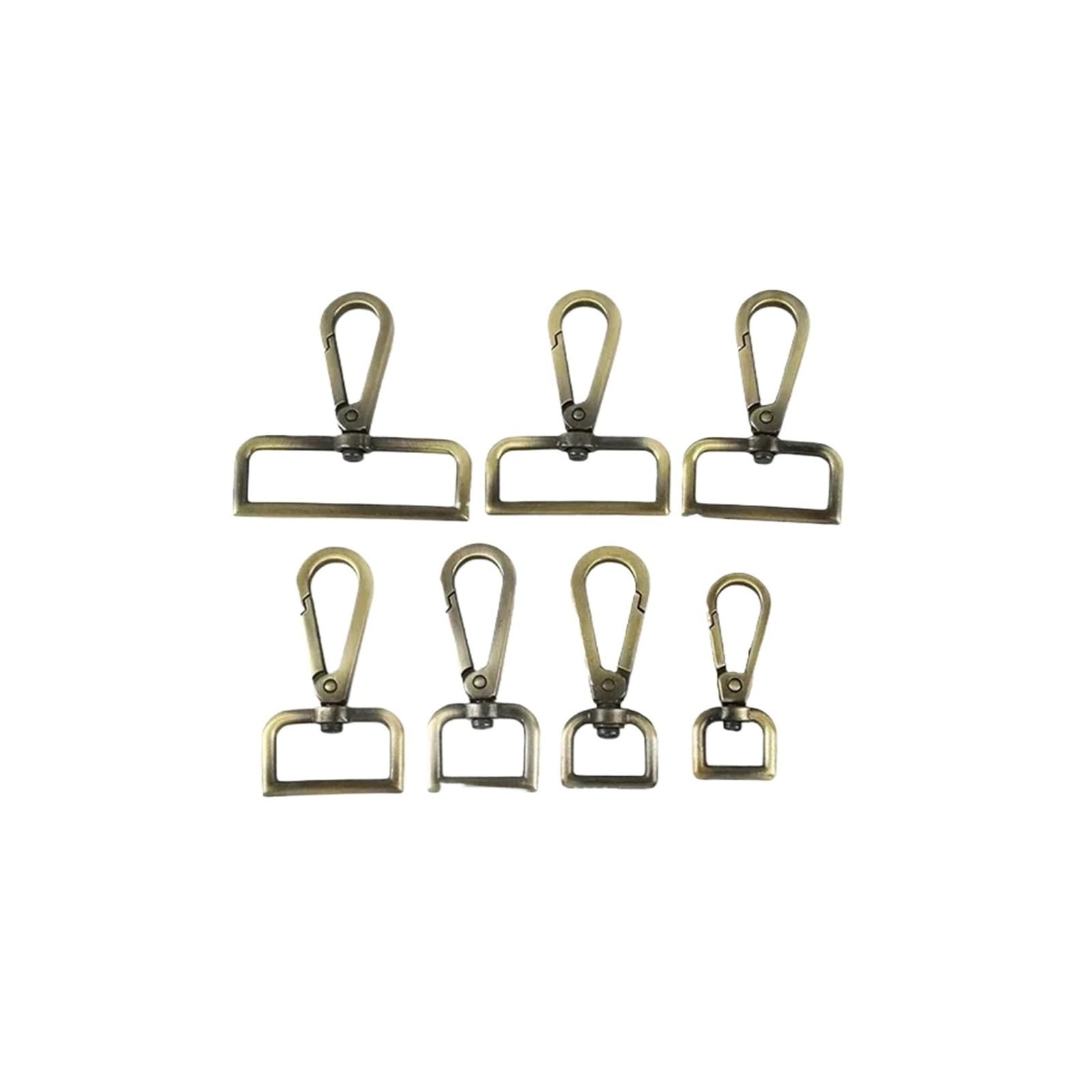 Swivel snap Hook, Metal Buckle Handbag, Swivel, Leather Craft Bag Accessories with Lobster Clasp(Brass,32mm)