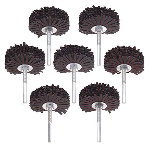 Rocaris 7 Pack Abrasive Cloth Flap Wheel 80/120/150/180/240/320/400 Grit by Rocaris - Used condition - Image 2