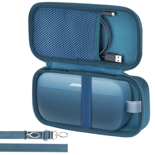 Image of Lebakort Hard Case Compatible with Bose SoundLink Flex 2nd Gen /Bose SoundLink Flex Portable Speaker, Blue Dusk Case