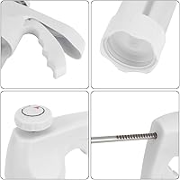 Vista 5 de Pistola de prensa de galletas, pistola de prensa de pasteles, bomba de boquilla de pastelería transparente con 6 discos, 12 boquillas de glaseado