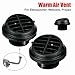 1Pack 42/60/75/90mm Warm Air Vent Outlet Car Auto Heater Ducting，Plastic Ducting Heater Air Vent Outlet 360 Degrees Rotatable for Car Auto Bus RV ATV Black ( Diameter:42mm (1.65
