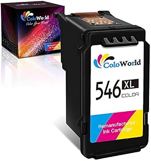 ColoWorld 546 XL Colour Ink Cartridge, CL-546XL Remanufactured for Canon 546XL Cartridge for Pixma TS3350 TS3150 MG2550S TS3151 TS205 TS305 MG2950 MG2555S TS5051 MG3050 MG2550 MX495 TR4550 Printers