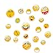 21 Aimants Smiley, Aimants pour Réfrigérateur, Aimants pour Enfants, Petits Aimants Drôles pour Cuisine, Maison, École, Salle De Classe, Tableau Blanc, Décoration Mignonne