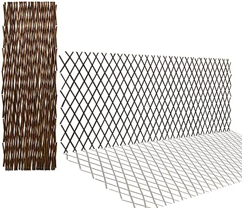 JOYSFIT Willow Trellis Fence Expandable Garden Climbing Lattices Trellis Plant for Support Climbing 36x92 Inch(4)