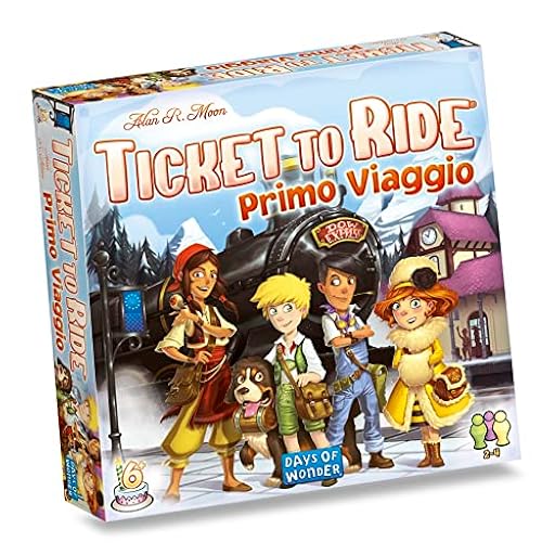 Asmodee - Ticket to Ride: Primer Viaje - Juego de Mesa para niños y familias - Completo con Mapa, vagones, Tarjetas y entradas - 2-4 Jugadores, 6+ años, 15-30 Minutos, edición en Italiano | Ya disponible en tu tienda friki favorita! En mundofriki.es! Asmodee - Ticket to Ride: Primer Viaje - Juego de Mesa para niños y familias - Completo con Mapa, vagones, Tarjetas y entradas - 2-4 Jugadores, 6+ años, 15-30 Minutos, edición en Italiano | Ya disponible en tu tienda friki favorita! En mundofriki.es!
