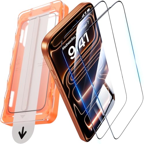 UniqueMe für iPhone 17 Pro Max für Panzerglas Sichtschutz - Privacy Schutzfolie, Automatische Installation, Bruchsicher Militärniveau, Anti-Spy Folie, 2 Stück