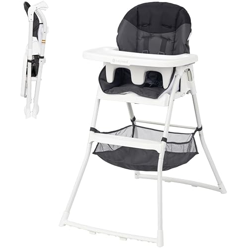 Baby Trend Flat Fold High Chair, Stellar Black