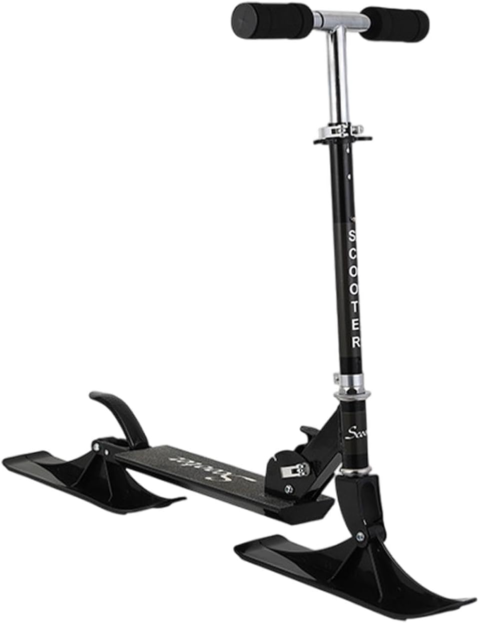 Kids Snow Scooter Two Wheel Sled Metal Frame Conversion Balance Training Portable Outdoor Sand Scooter Ski Skate Board Sled product image