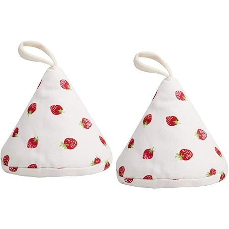 Amazon Co Jp 三角鍋つかみ 2個セット キッチンミトン オーブンミトン おしゃれ かわいい いちご 滑り止め 耐熱ミトン なべ 鍋蓋 左右兼用 収納便利 ホーム キッチン