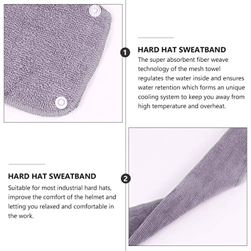 ARTIBETTER 6 peças Chapéu rígido Pulseira de moletom de algodão com fecho de pressão Tecido felpudo