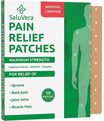 Pain Relief Patches â€“ Large Patch Maximum Strength - Pain Relieving Patch - Back Patches for Pain - Muscle and Joint Heat Patches for Pain Relief Patch - 10 Hot Pain Patchesâ€¦