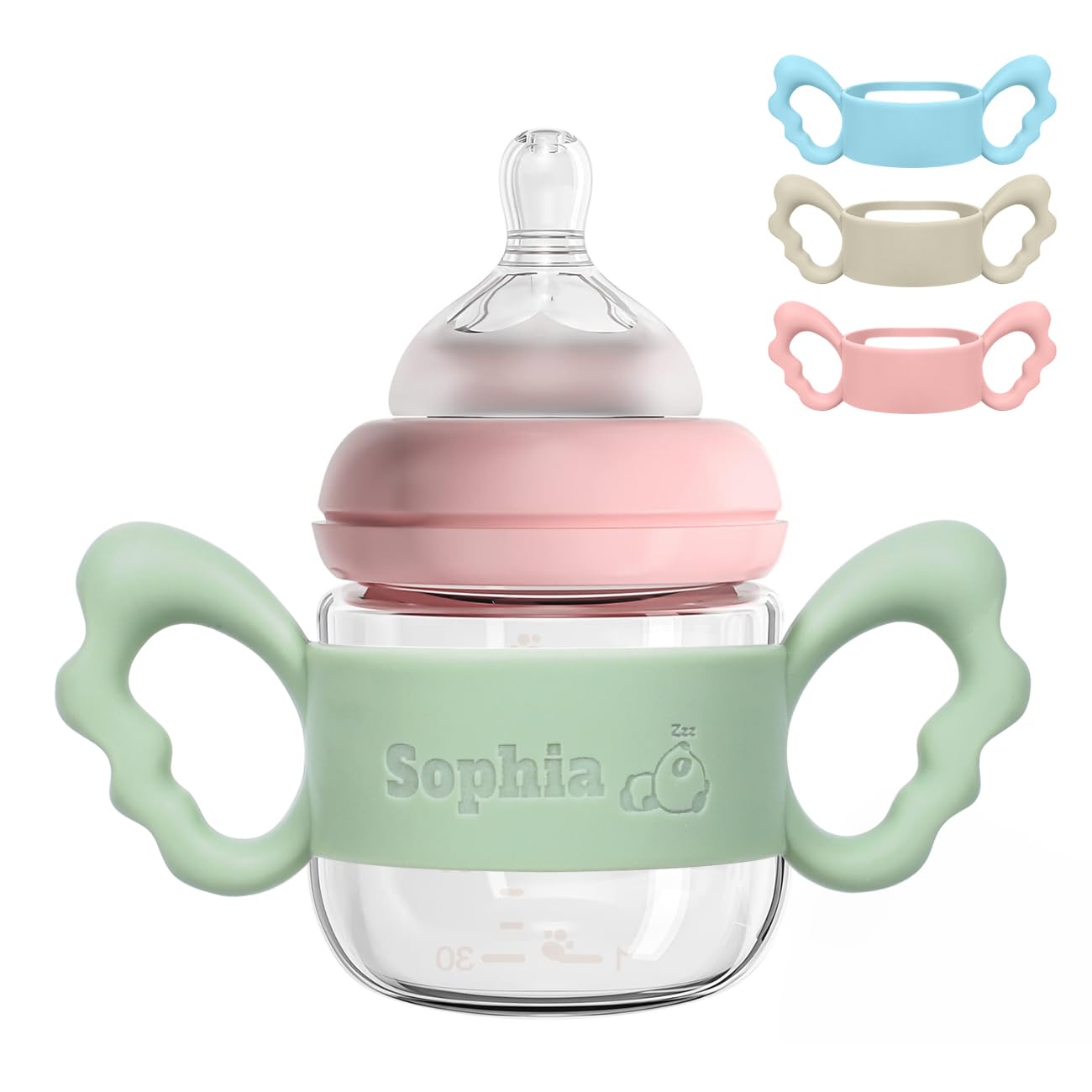 Personalized Water Bottle Name Bands, Custom Silicone Baby Bottle Labels for Daycare Reusable, Laser Engraving Bottle Name Tags, Customized Kids Cups Grip Straps Waterproof