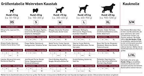 Chewies Kauwurzel für Hunde aus Weinreben - Kau-Spielzeug natürlich, nachhaltig, mineralstoffreich, Holz ohne Schadstoffe (geprüft) - Größe L/XL: Für Hunde ab 15 kg Körpergewicht