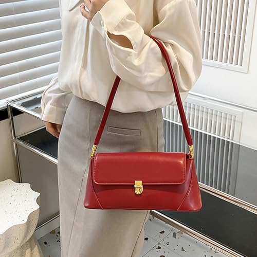 Bolso vintage pequeño para mujer de cuero PU marrón miniatura 3