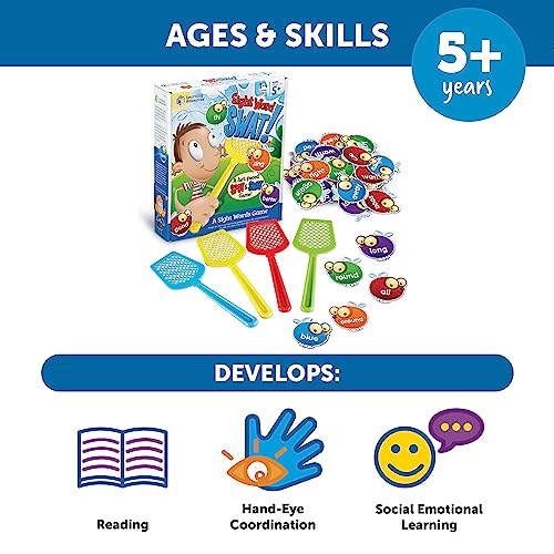 Learning Resources Sight Word Swat A Sight Words Game - Phonics Flash Cards, Board Games for Kids, Montessori Spelling , Homeschool, Classroom Must Haves, Teacher Supplies, Gifts for Boys and Girls - Image 6
