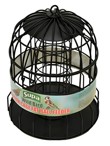 Supa Meisenknödel-Futterspender für Wildvögel, schützt Eichhörnchen und größere Vögel wie Tauben und Tauben