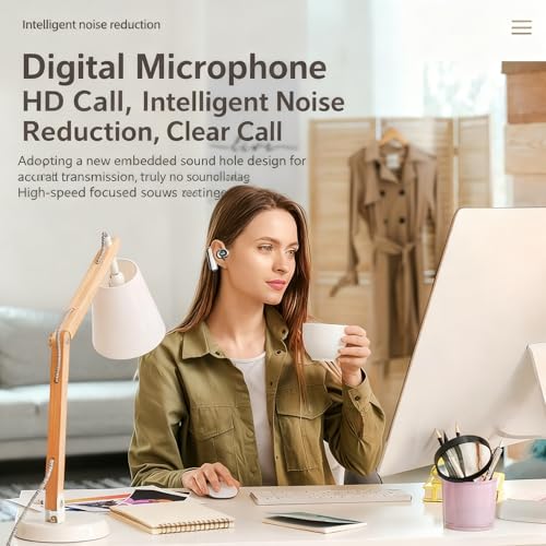 Auricular Bluetooth In Ear Giratorio 180° con Reducción de Ruido miniatura 4