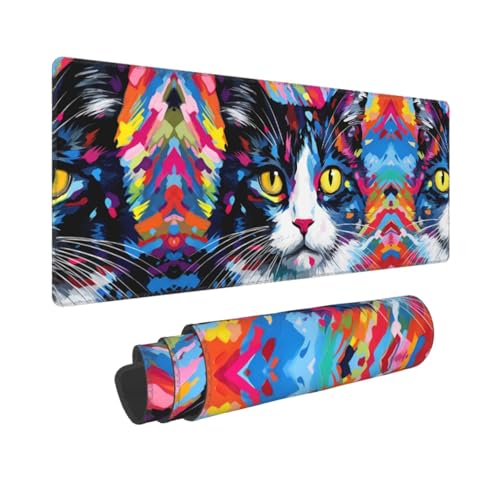 Tapis de souris grand format chat pour éviter les rayures - 5