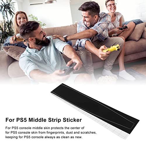 Vinilo para PS5 versión disco con acabado en negro cepillado protector central 4