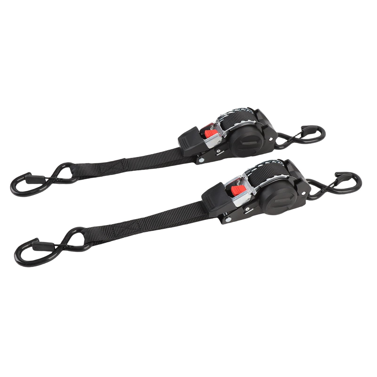 Mingzhe Automatisch Einziehbare Ratschengurte, 2,5 cm X, 1760 Lbs Bruchfestigkeit, Spanngurte mit S-Haken für Boot, Jetski, Motorrad, ATV