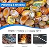 Rock Tumbler Grit & Polish Kit 4 Step Refill (Coarse/Medium/Pre-Polish/Final) for Stone Polishing, Compatible with All Tumbling Machines (4 Grit Assortment)