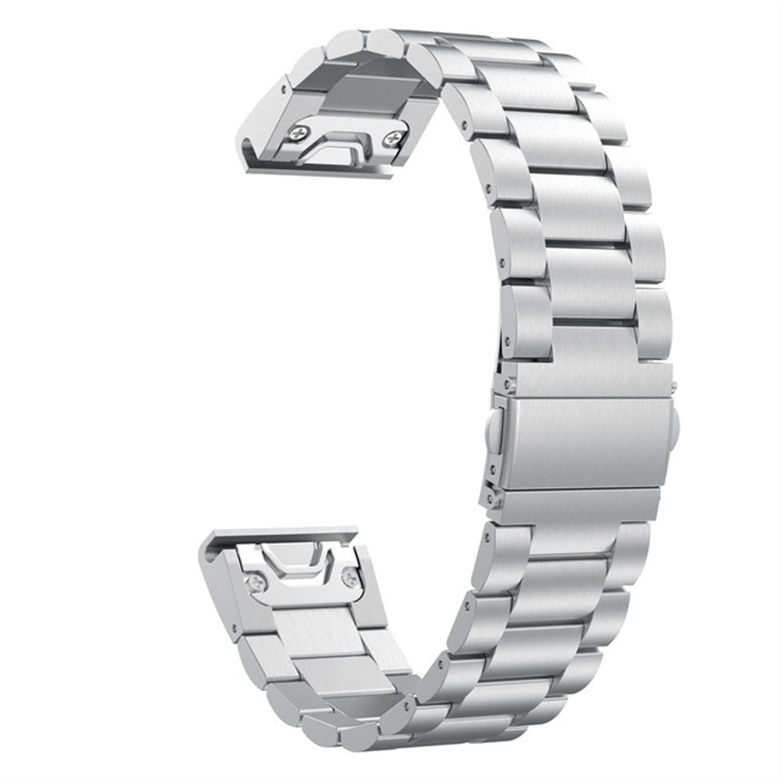CZKE Watchband Strap For Garmin Fenix 7 7X 7S 6 6X Pro 5 5XPlus 3HR Quick Release Stainless Steel Watch Easyfit 26 20 22MM Wrist Band (Color : Silver 2, Size : 26mmDescent MK2 MK2i)