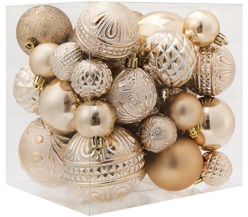 Christmas-Ball-Ornaments-Champagne-Christmas-Tree-Decorations-with-Hang-Rope-36pcs-Shatterproof-Christmas-Ornaments-Set-with-6-Styles-in-3-SizesSmall-Medium-Large