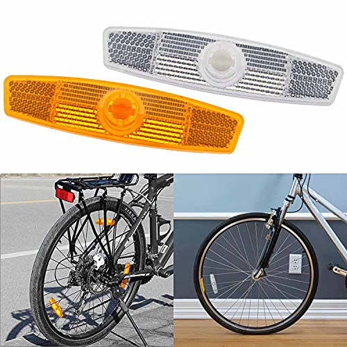 Unvtap 10 Pièces Réflecteur de Rayons de Vélo Orange Catadioptre Vélo D'avertissement Roue Lumières pour Accessoire de Sécurité de Conduite de Nuit de Roue de Vélo - Image 5