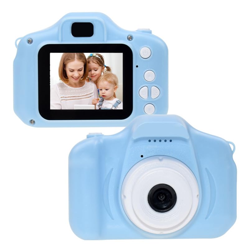 Upgrade Kids Selfie Camera for Boys and Girls, Digital Camera for Kids Toy Gift, Toddler Camera Christmas Birthday Gifts for Boys Age 3-12, 1080P HD Digital Video Cameras for Toddler（Blue）