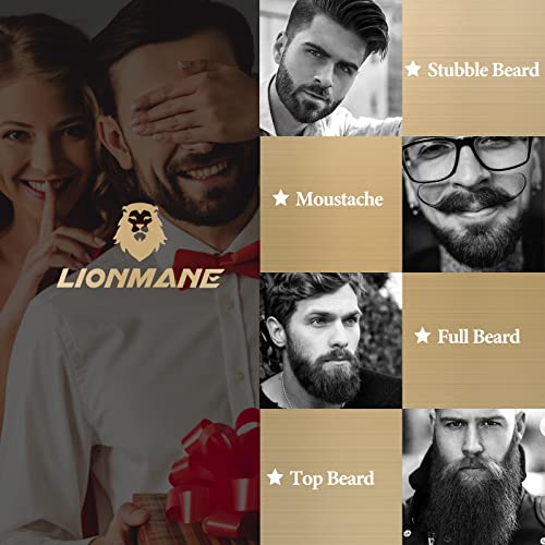 Beard Conditioner For Men, Lionmane 120G/4.3Oz Non-Greasy Natural Beard Cream, Deep Moisturizing Softens Beards Mustaches, Beard Softener Cream With Shea Butter & Coconut Oil,Daily Beard Care Products #TOP5
