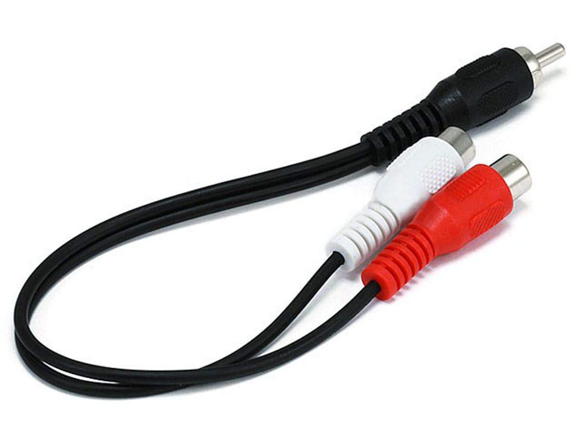 Amazon.com: Monoprice Audio/Stereo Cable - Single RCA Plug to Dual