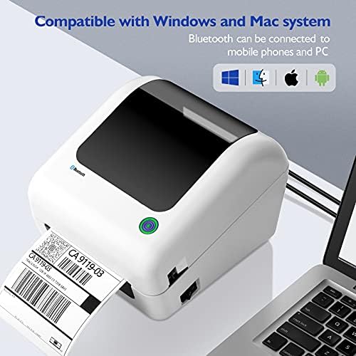 JADENS Bluetooth Thermal Label Printer - 4x6 Direct Label ...