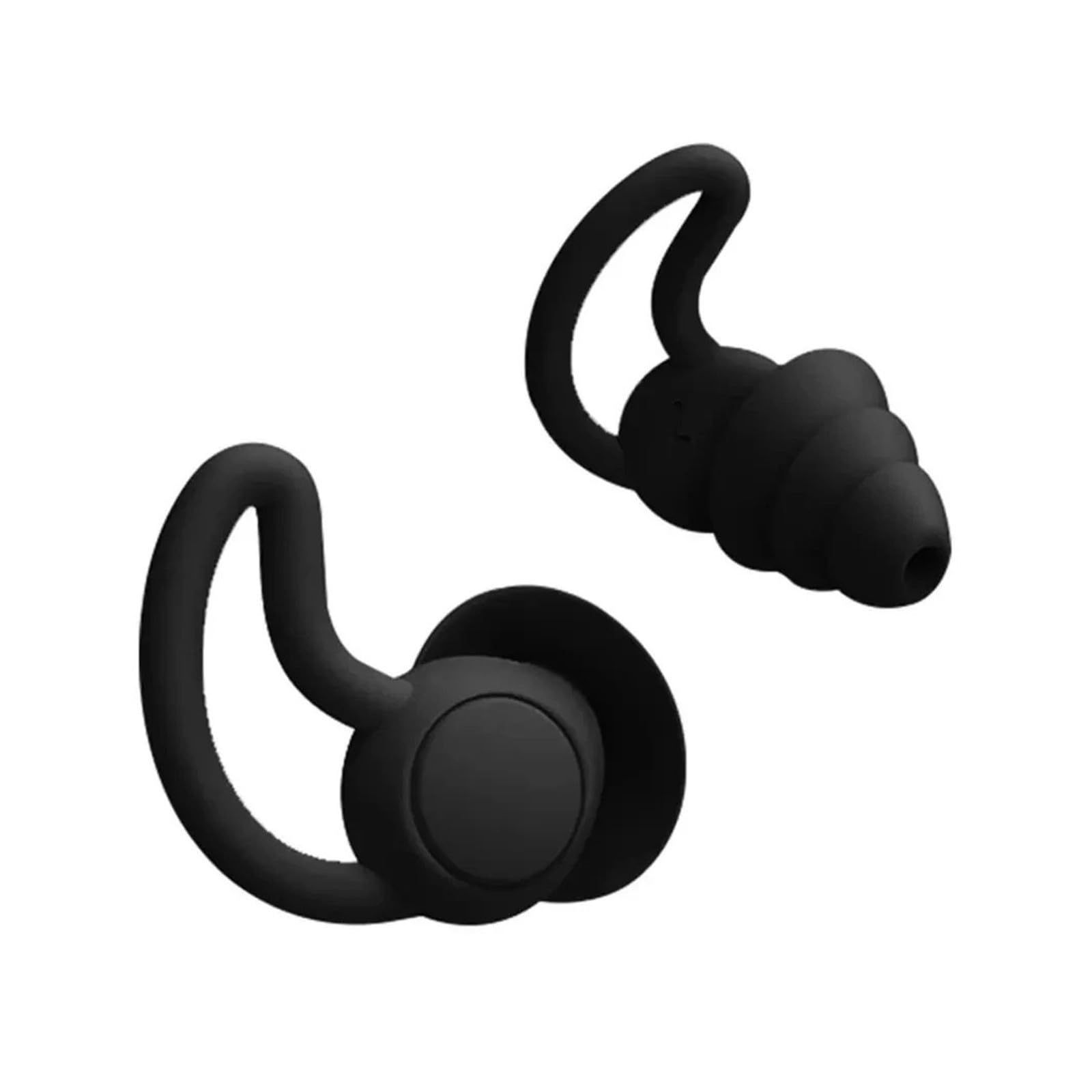 Yesh Bouchons d'oreille souples réutilisables 3 couches en silicone avec suppression du bruit