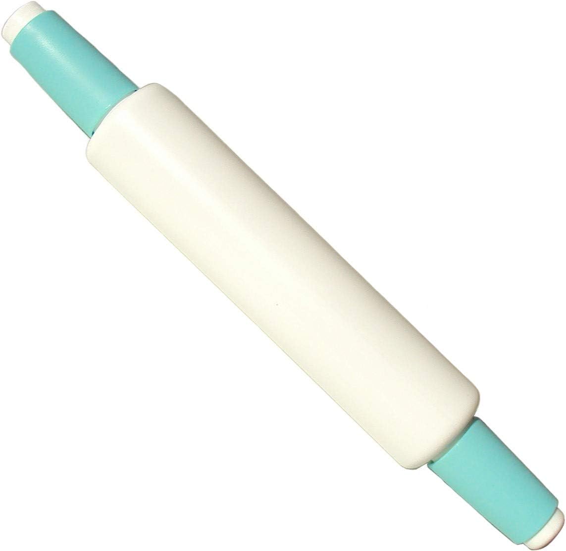 Tupperware Rolling Pin White with Mint Green Handles