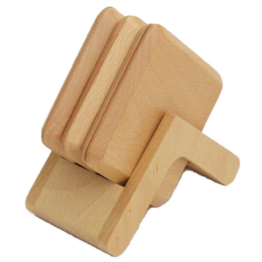 Sous-verres à boissons thermo-isolant en bois avec socle