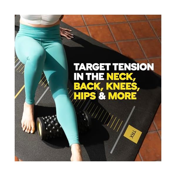 TRX Training Rev Myofascial Release Roller, Travel Massage Roller for Muscles, 14-Inch Round Foam Roller for Stretching and Post-Workout Recovery - Image 5