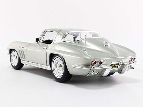 Miniatura 3 de Maisto Chevrolet Corvette Stingray 31640s - 1965 - Escala 1: 18 - Plata