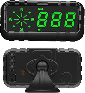 AUTENS Universal HUD Speedometer Odometer GPS Head Up Compass Display Digital Driving Speed Alert Fatigue Alarm for Cars with Big Fonts，4.2inch Large Screen for Car & Other Vehicle