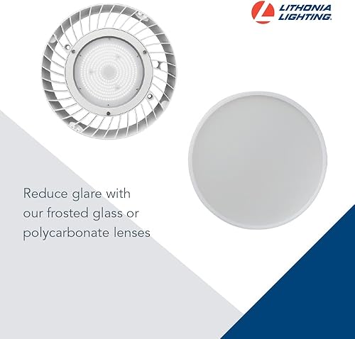 Miniatura 3 de Lithonia Lighting JEBL 12L 40K 80CRI WH Luz LED económica redonda de la bahía, 12,000 lúmenes nominales, 4000K, 80 índice de reproducción de color,