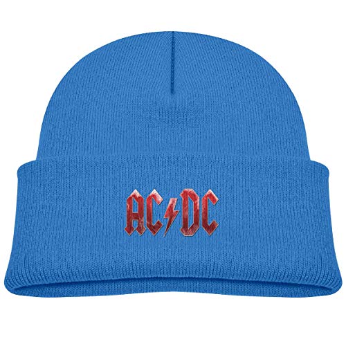 BAOQIN AC-DC - Gorro unisex de algodón suave, bonito y adorable para bebé o niño azul Talla única