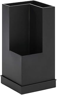 Portaombrelli Portaombrelli Nero/Bianco per La Casa, Portaombrelli Multifunzione, per Arredo Aeroporto Giardino Piscina Resort (Color : Black)