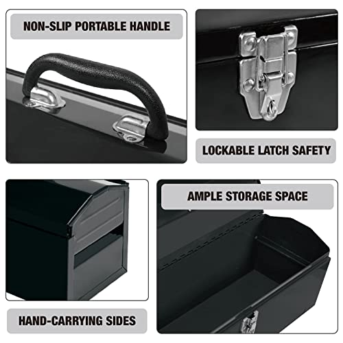 Image of Torin AG2260B 24 Drawers Storage Cabinet Organizer: Convenient Plastic Parts Storage for Desktop or Wall Mounted Organization of Hardware, Parts, Crafts, Beads or Tools, Black /Orange