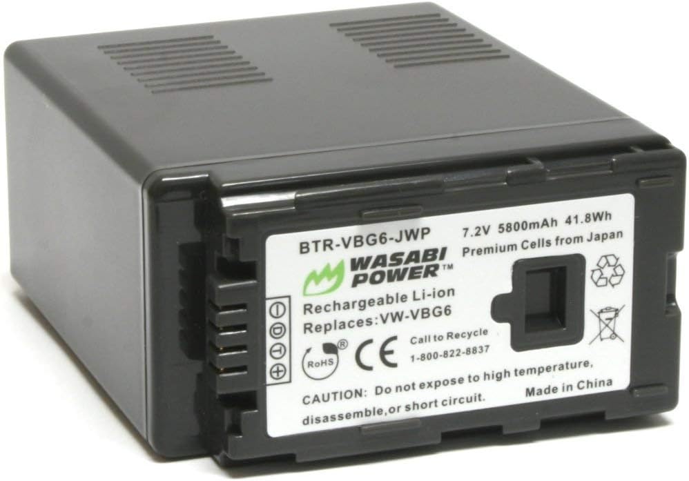 Wasabi Power Battery for Panasonic VW-VBG6
