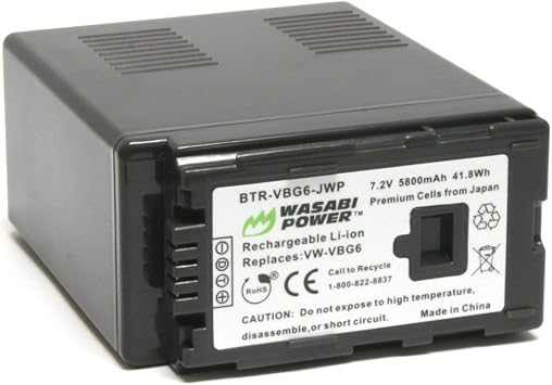 Wasabi Power Battery for Panasonic VW-VBG6