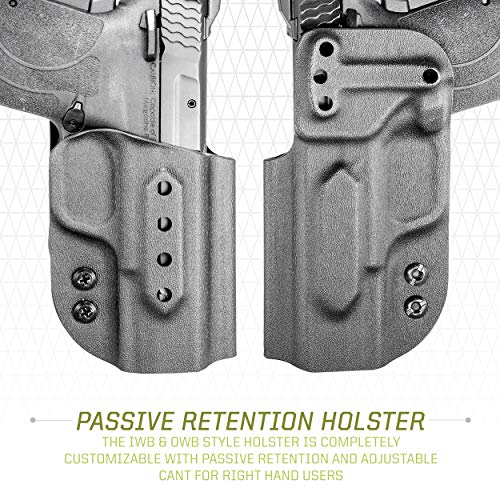 Fobus Swez9 Concealed Carry Holster For Smith & Wesson M&P 9 Shield Ez, 380 Shield Ez, 30 Super Carry Shield Ez, Equalizer, Optics Ready, Tuckable Iwb And Owb, Right Handed #TOP2