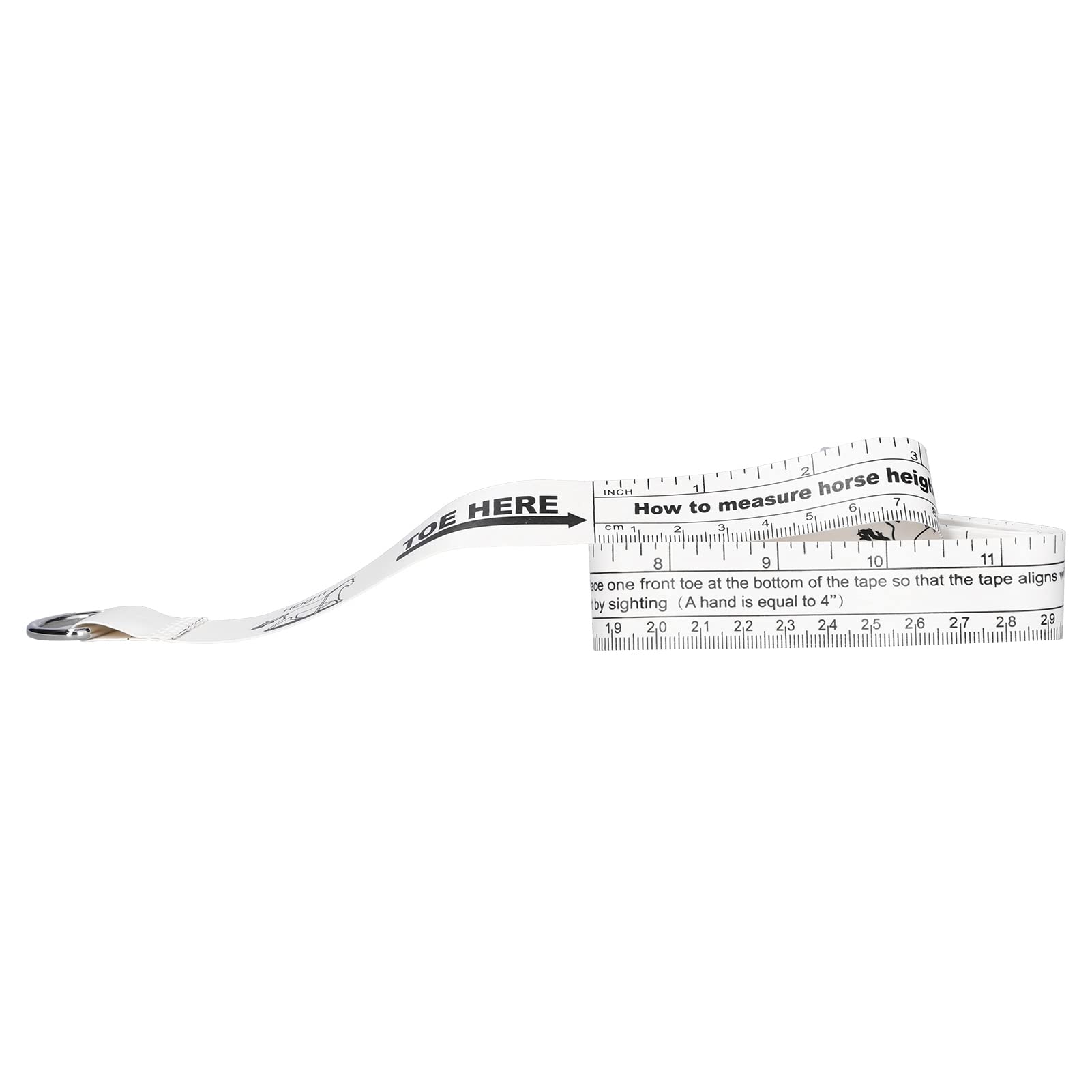 Cinta de Peso del Caballo, Cinta Adhesiva para el Cuerpo 2.42m Peso de Longitud del Cuerpo Caballo Ternero Ternero PVC Portátil Medido para la Altura y el