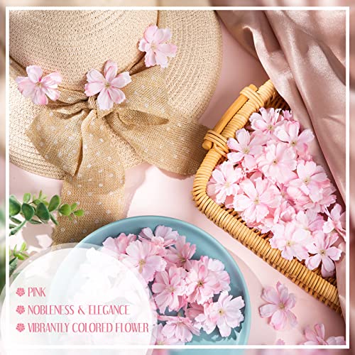 Willbond Faux Flower Heads For Crafts Artificial Silk Plum Blossom Heads For Home Room Wedding Party Marriage Car Shoes Hats, 1.8 Inch (Pink, 100 Pieces) #TOP4