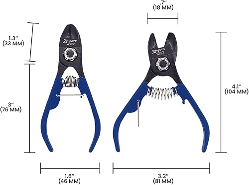 Miniatura 5 de Zenport H324 Clementine CitrusApple Fruit Clippers ergonómico, acero al cromo, 4.5 pulgadas